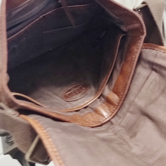 Vintage Fossil leather Messenger Bag